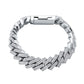 12MM PRONG LINK BRACELET - WHITE GOLD