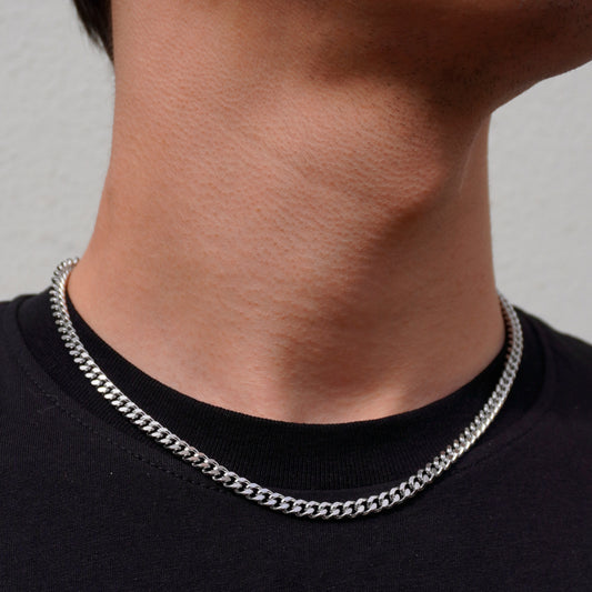 3MM MIAMI CUBAN LINK CHAIN - WHITE GOLD