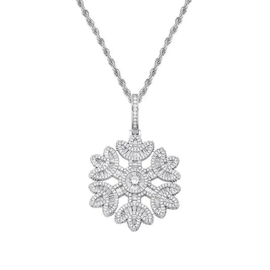 SNOWFLAKE PENDANT - WHITE GOLD