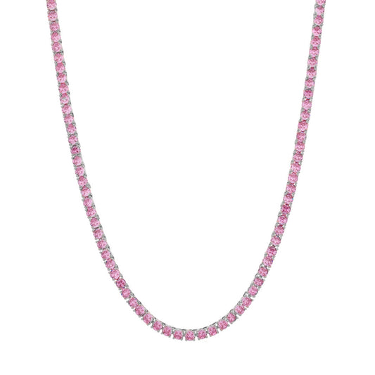 5MM TENNIS CHAIN - PASTEL PINK