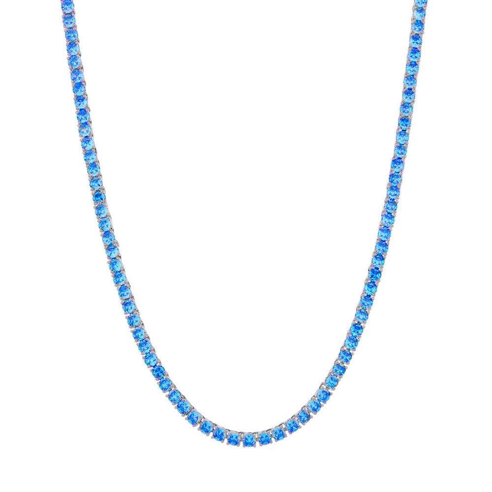 5MM TENNIS CHAIN - BLUE