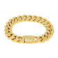 12MM ICED MIAMI CUBAN LINK BRACELET - GOLD