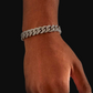 12MM ICED MIAMI CUBAN LINK BRACELET - WHITE GOLD