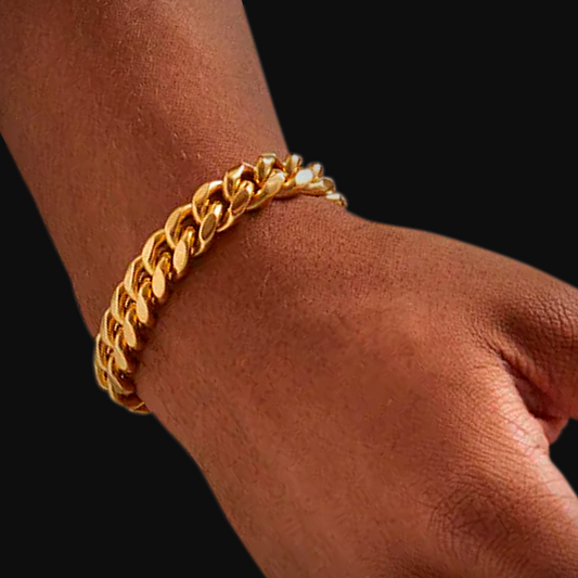 12MM MIAMI CUBAN LINK BRACELET - GOLD