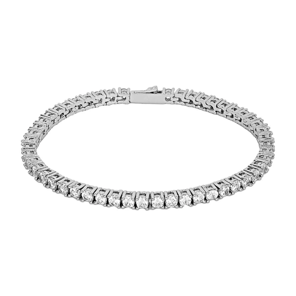 3MM TENNIS BRACELET - WHITE GOLD – Davicci