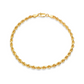 3MM ROPE BRACELET - GOLD