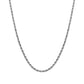 3MM ROPE CHAIN - WHITE GOLD