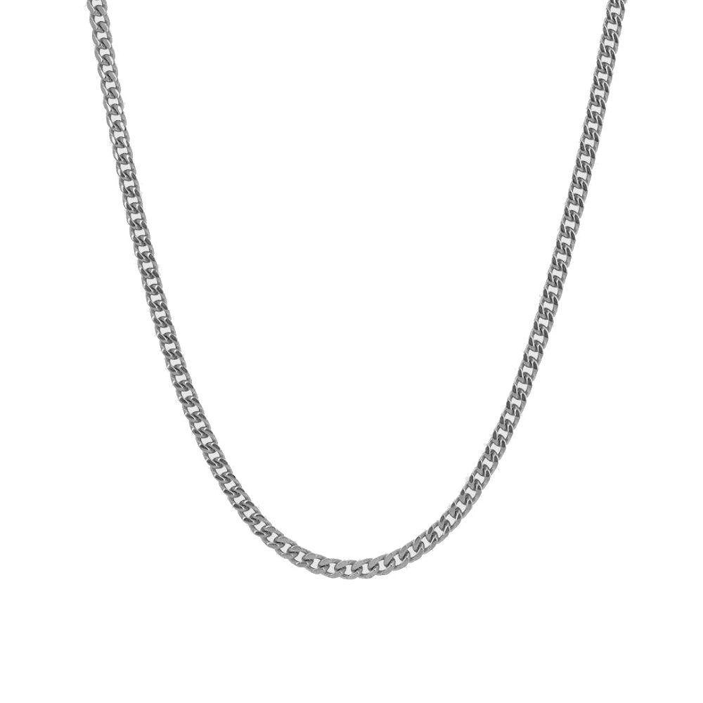 3MM MIAMI CUBAN LINK CHAIN - WHITE GOLD