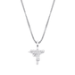 925 ICED MICRO UZI PENDANT - WHITE GOLD